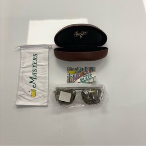 Maui Jim Masters Polarized Sunglasses Green Lenses w Case NWOT